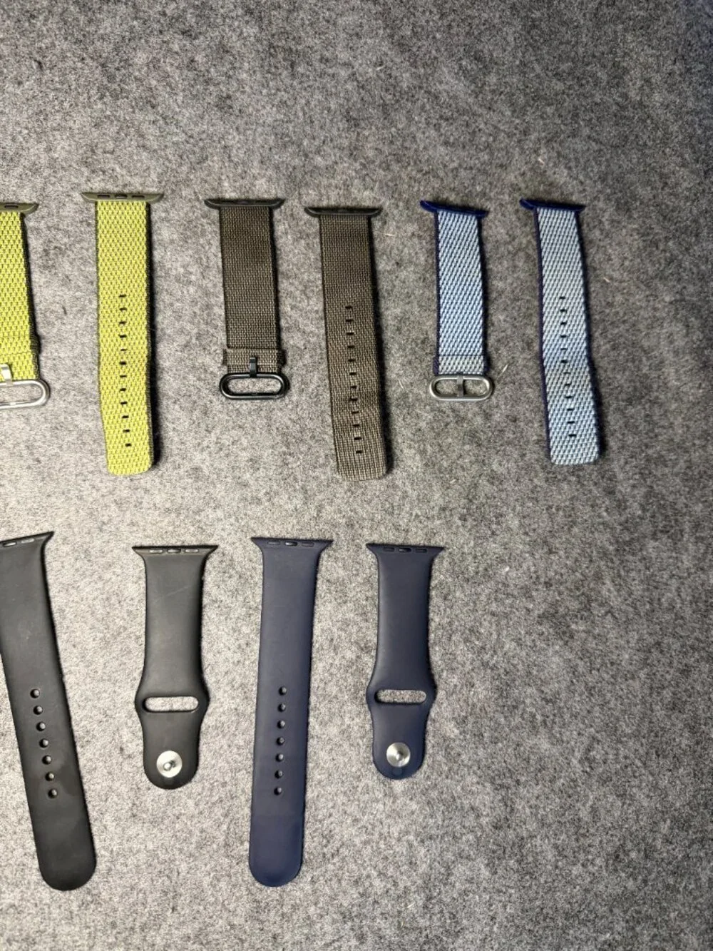 Apple Watch Band Lot of 7 Pairs Mixed Styles and Colors